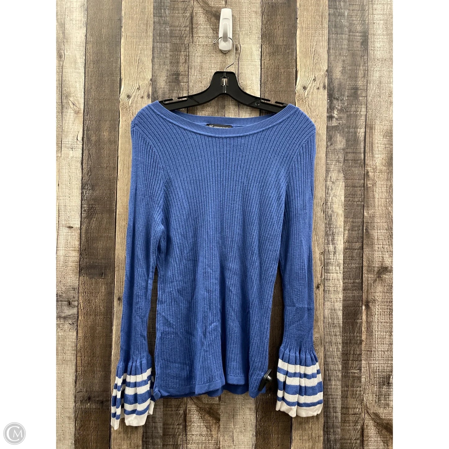 Top Long Sleeve Basic By Inc In Blue, Size: Xl