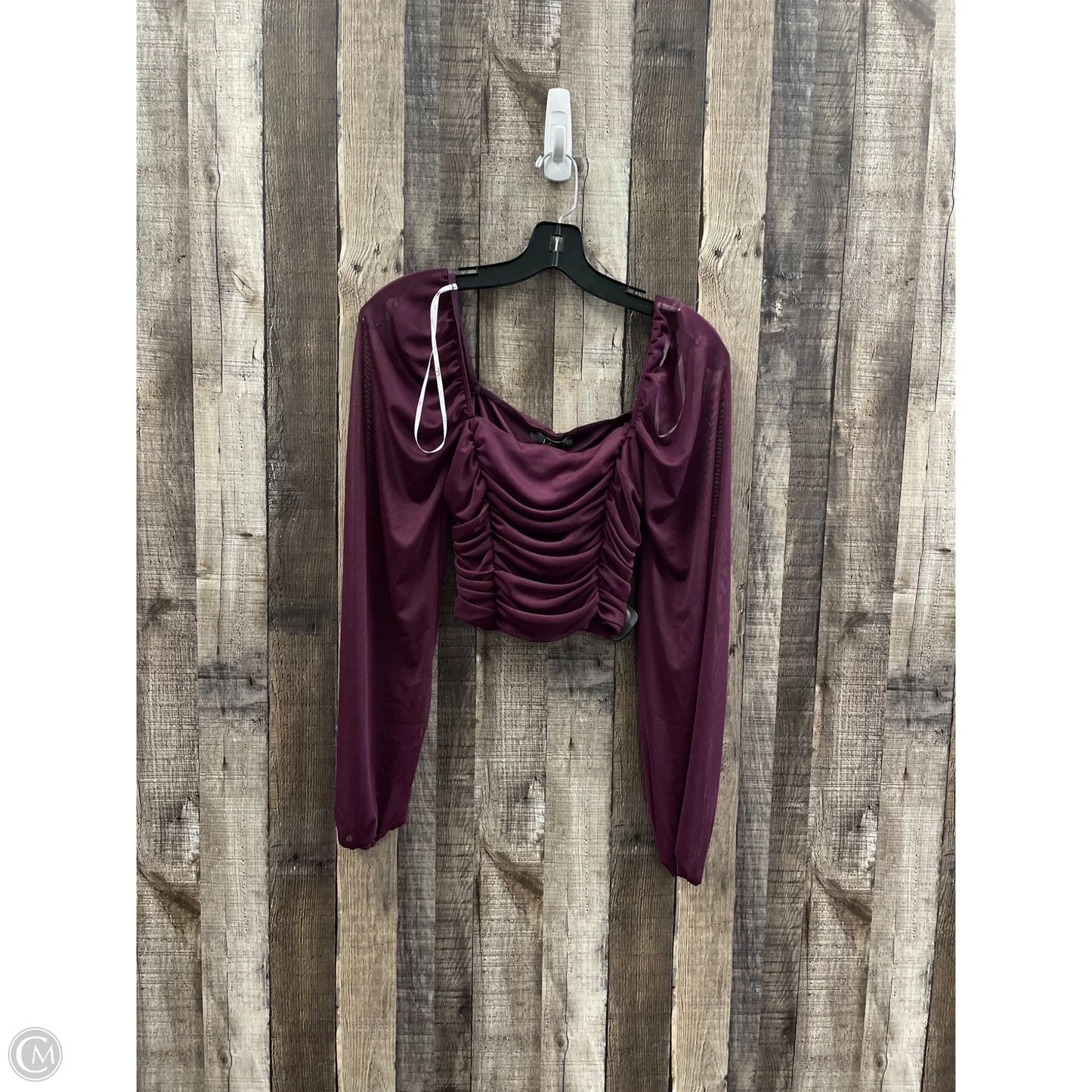 Top Long Sleeve Basic By Lulus In Purple, Size: S