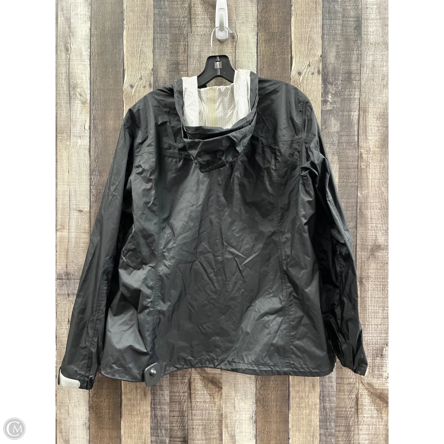 Coat Raincoat By Eddie Bauer In Black, Size: Xl