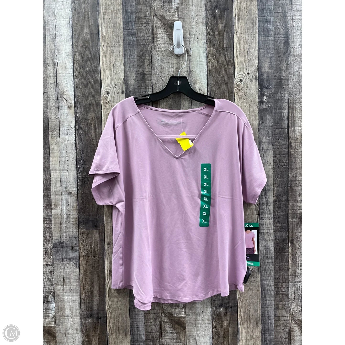 Top Short Sleeve By Tranquility In Purple, Size: Xxl