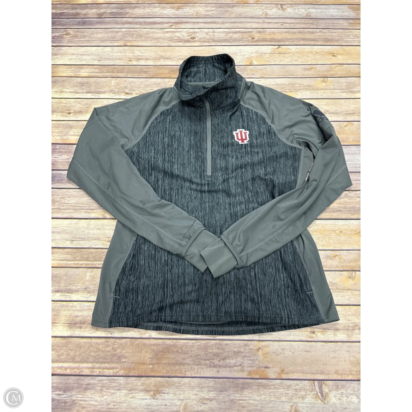 Athletic Jacket By Adidas In Grey, Size: Xl