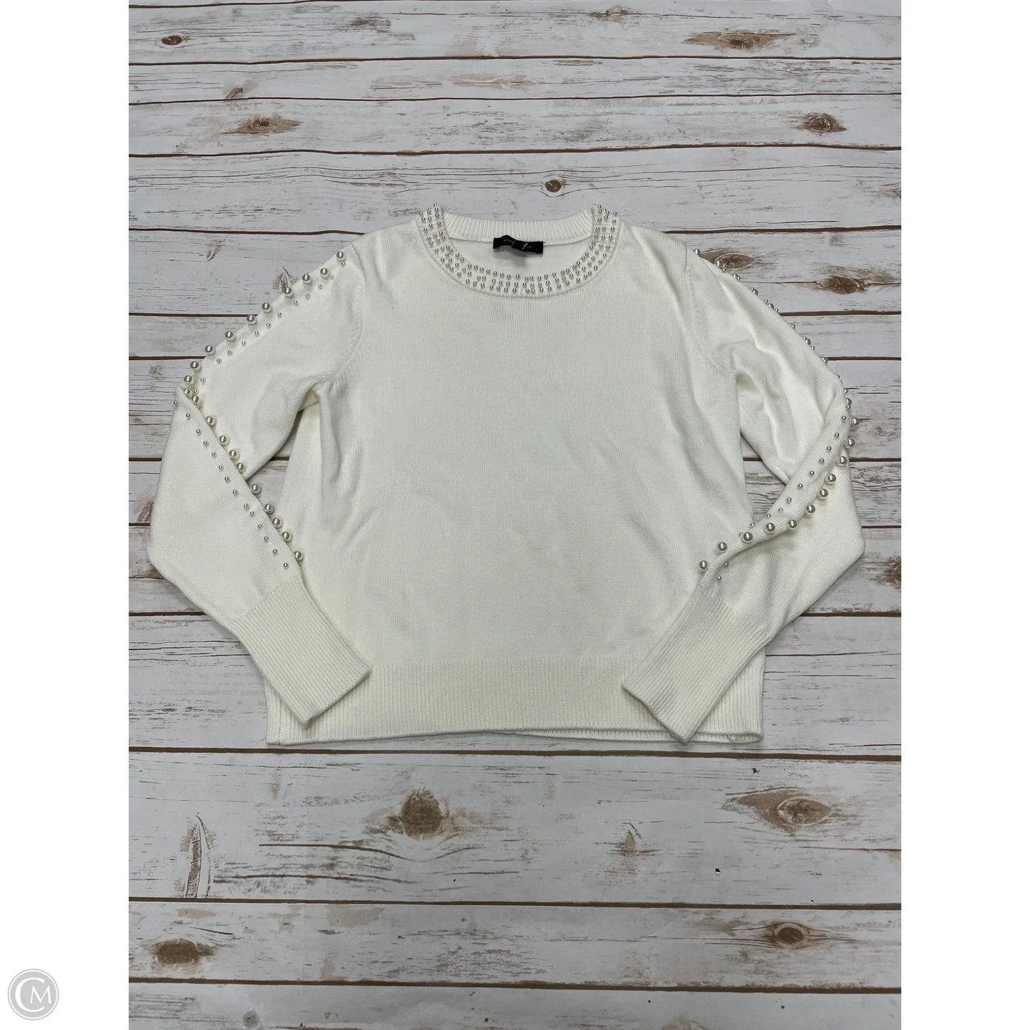 Sweater By Ann Taylor In Cream, Size: S