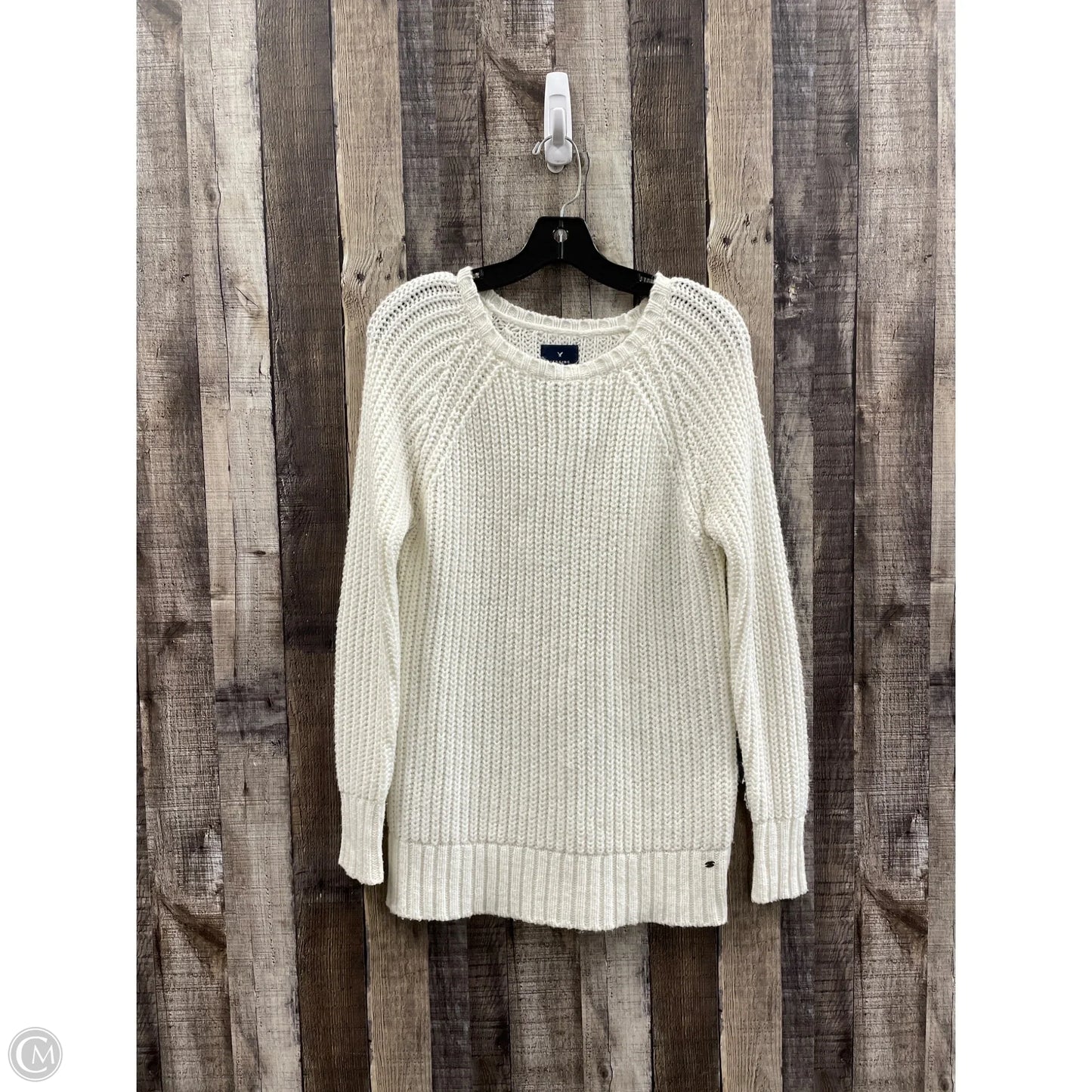 Sweater By American Eagle In Ivory, Size: S