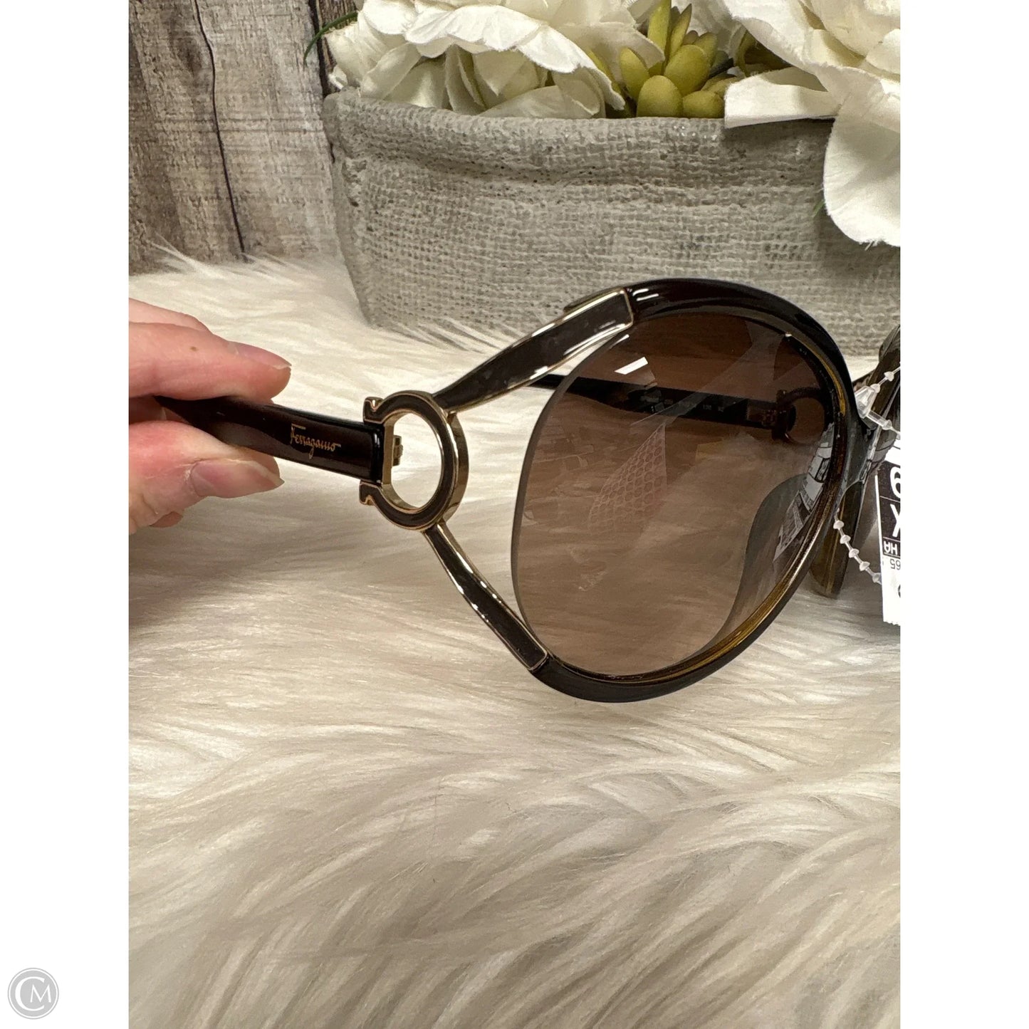 Sunglasses Luxury Designer By Ferragamo