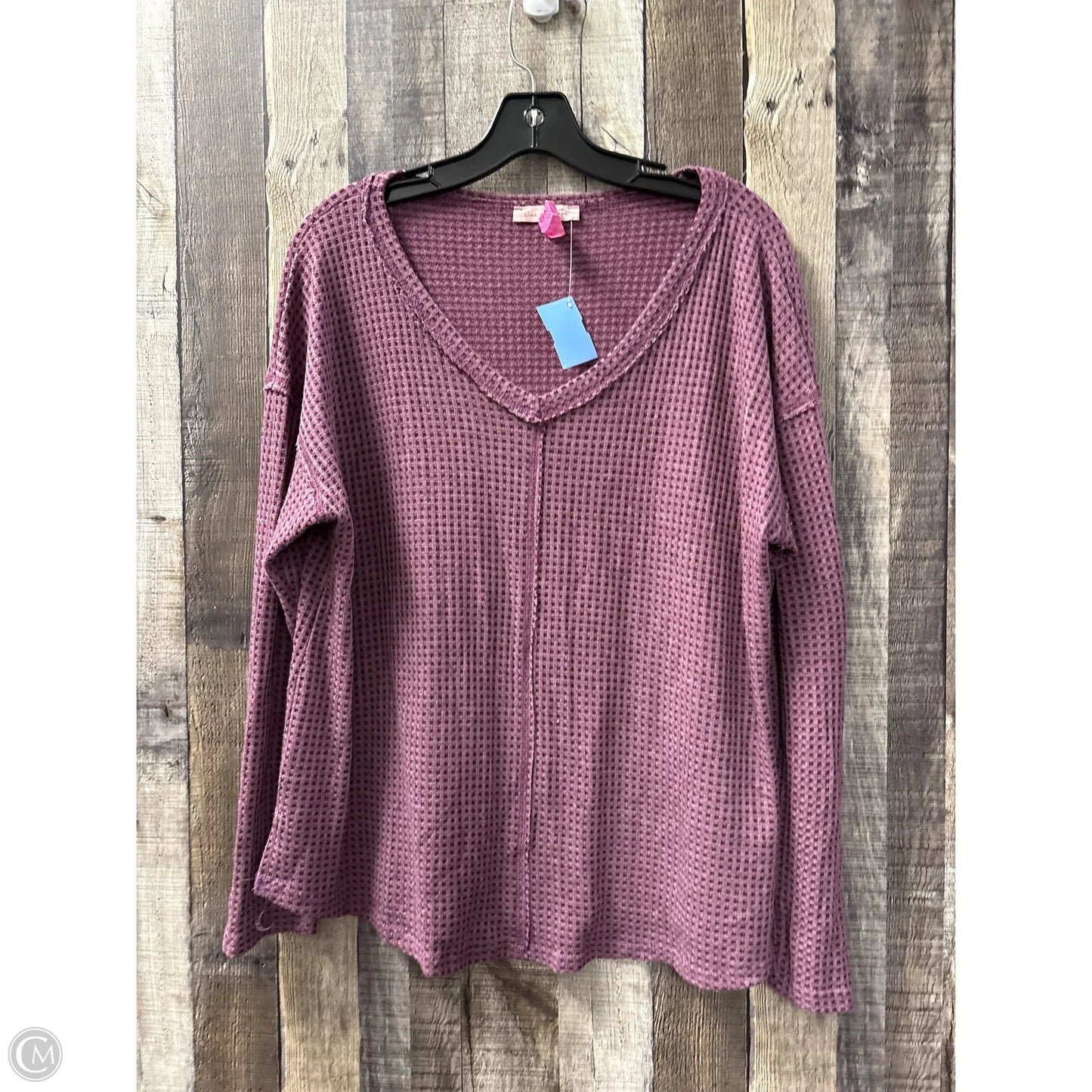 Top Long Sleeve By Ces Femme In Purple, Size: S