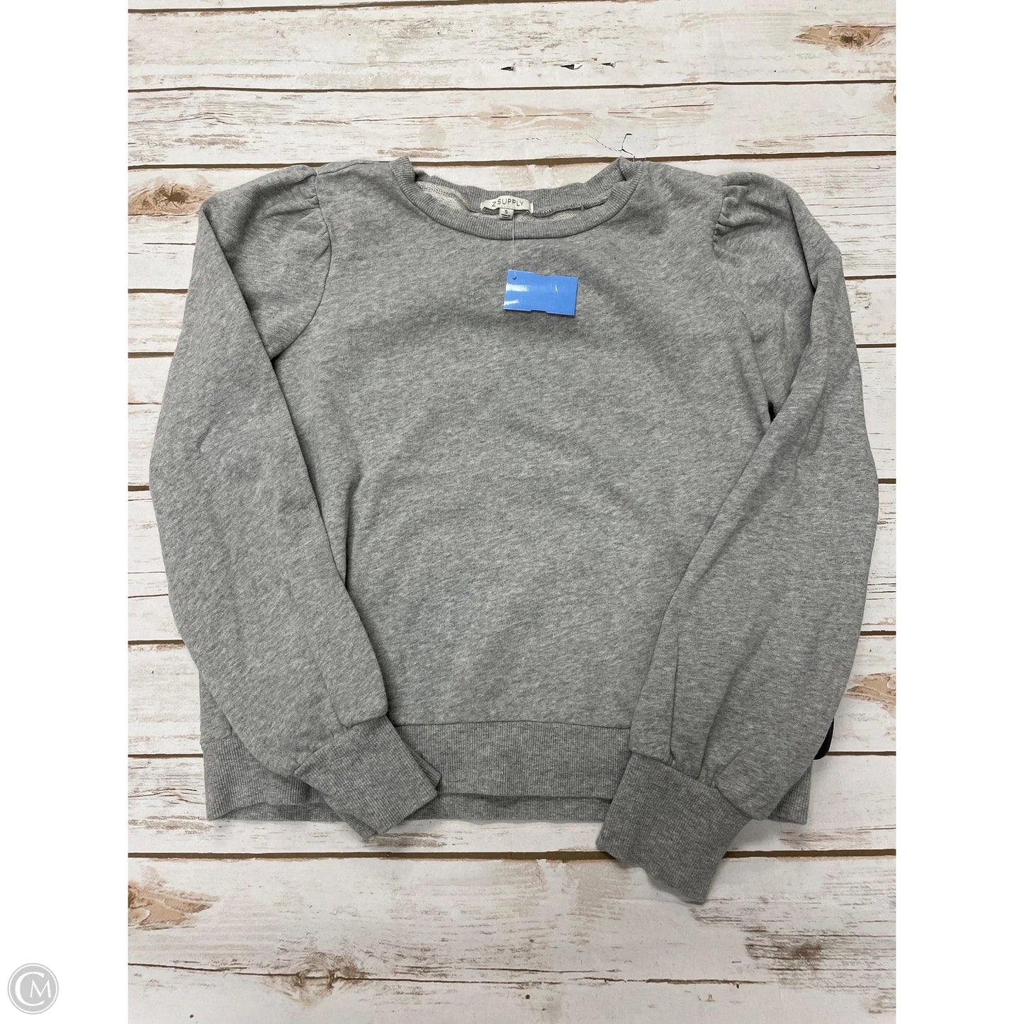 Sweatshirt Crewneck By Z Supply In Grey, Size: S
