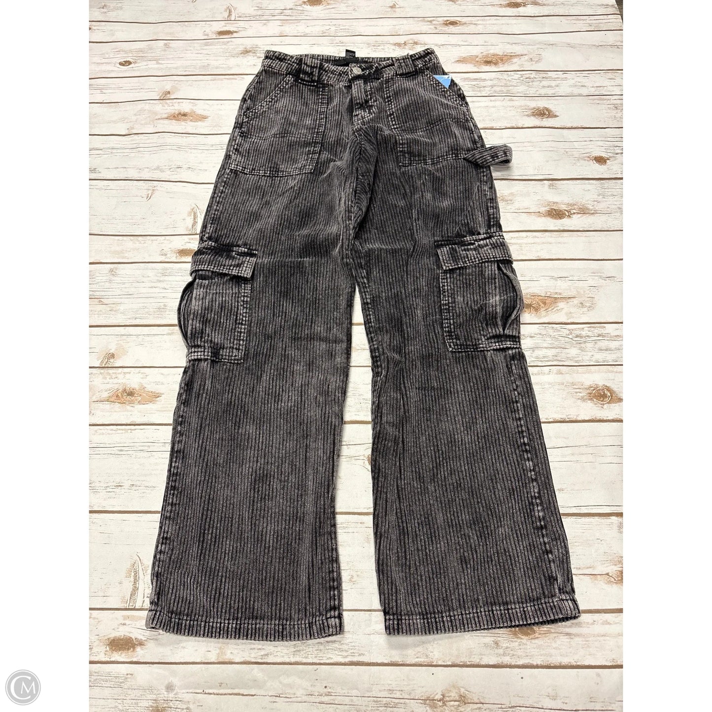 Pants Corduroy By Forever 21 In Grey, Size: Xs