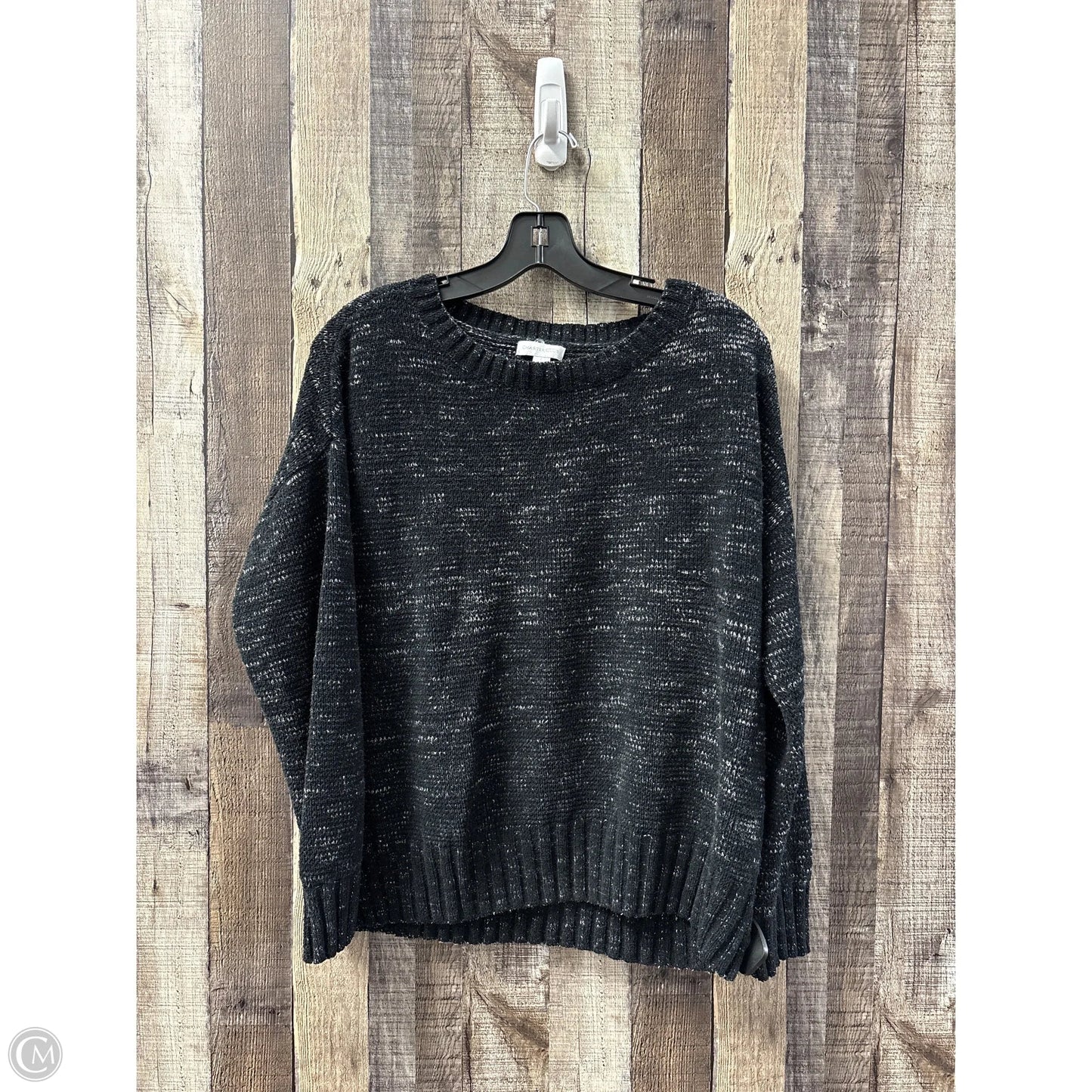 Sweater By Charter Club In Black, Size: L