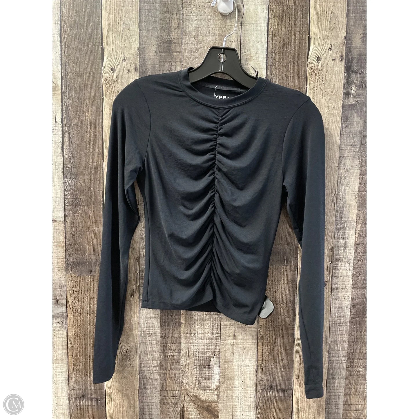 Athletic Top Long Sleeve Crewneck By Ypb In Black, Size: Xs