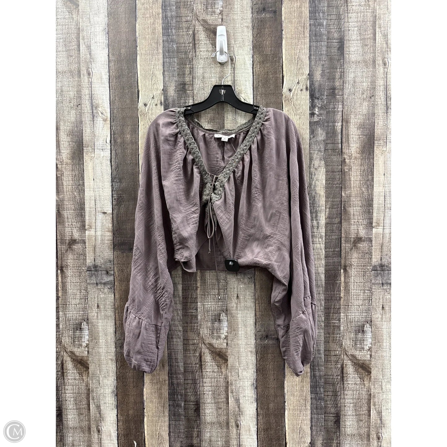 Top Long Sleeve By Hyfve In Purple, Size: M