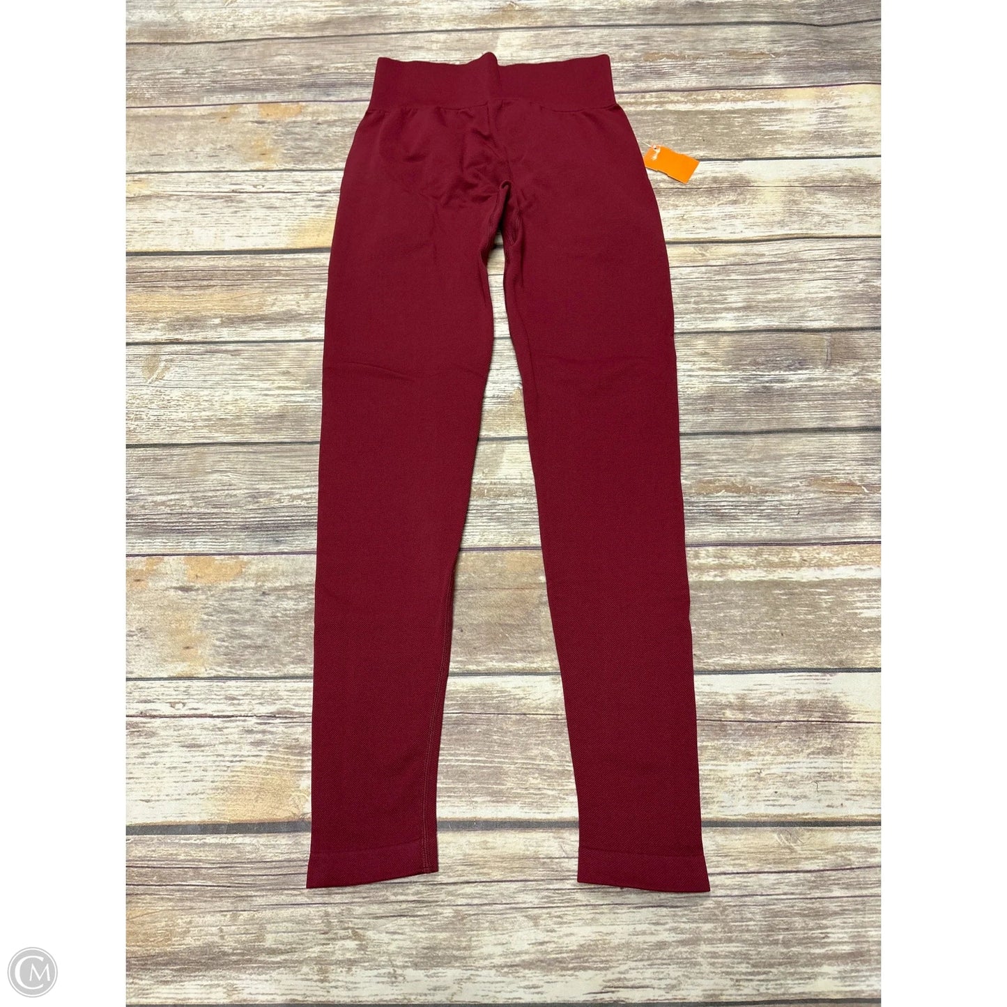Athletic Leggings By Oqq In Red, Size: S