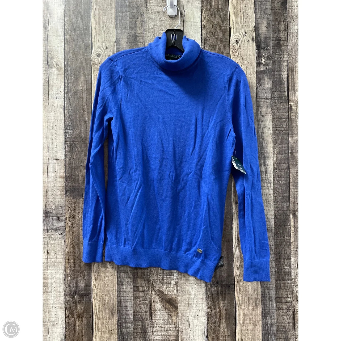Top Long Sleeve By Ralph Lauren In Blue, Size: M