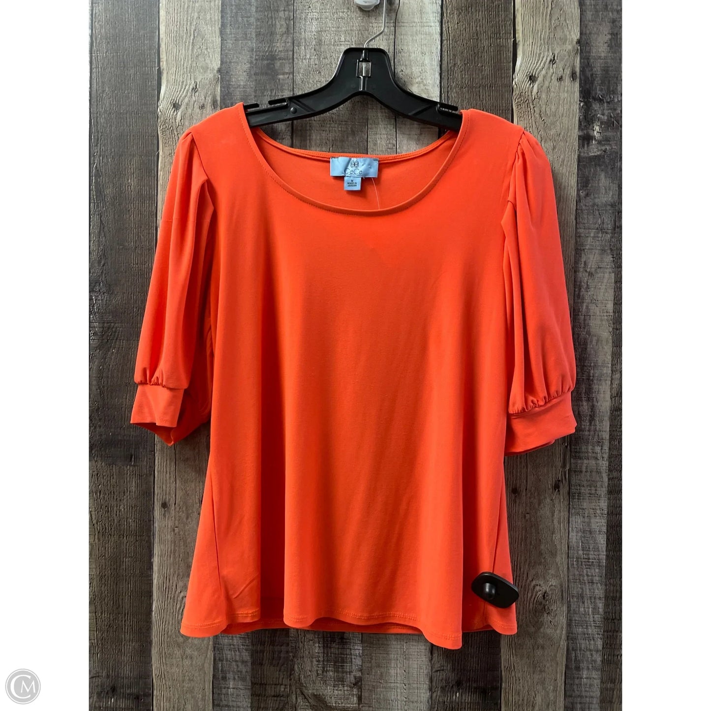 Top 3/4 Sleeve By Cece In Orange, Size: M