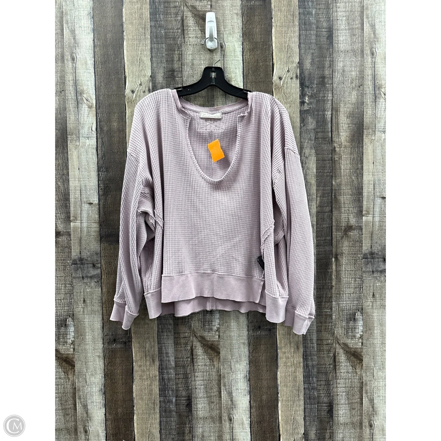 Top Long Sleeve By We The Free In Purple, Size: Xs
