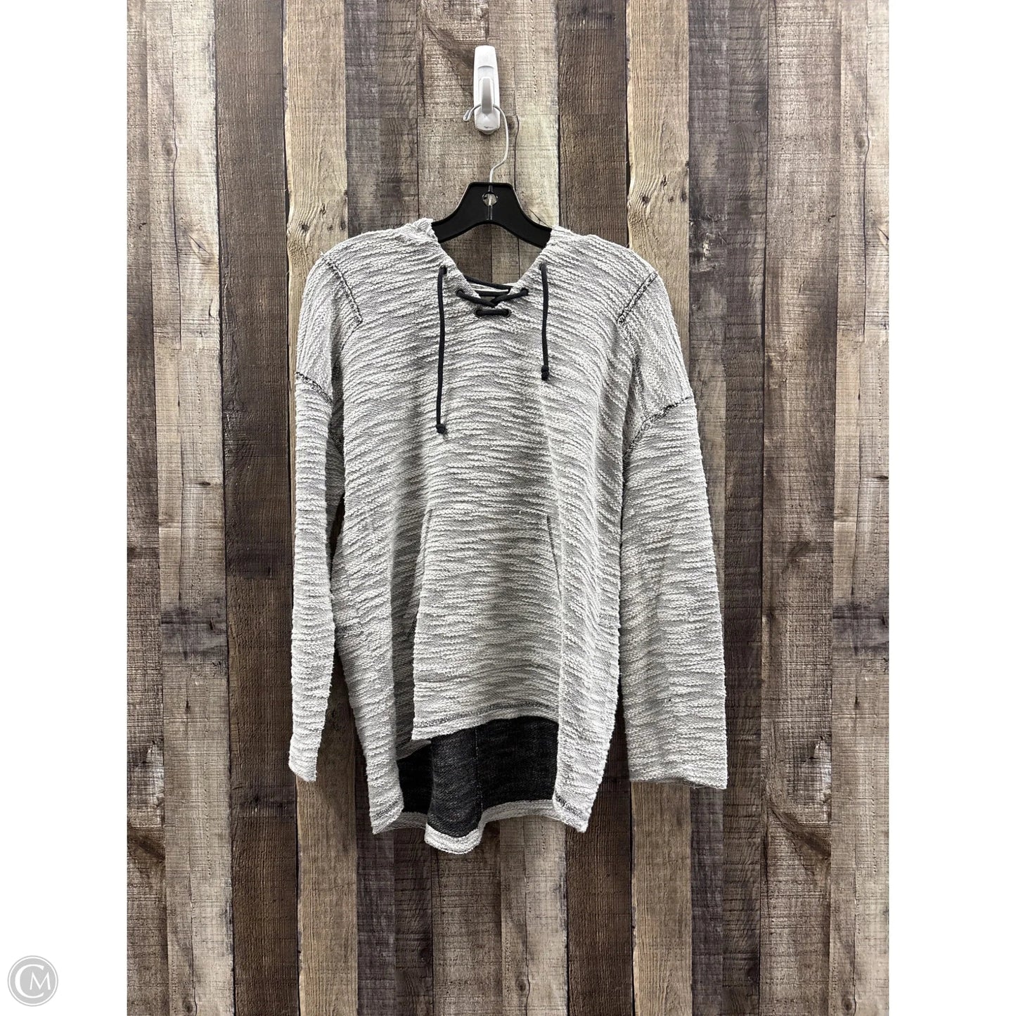 Sweatshirt Hoodie By Style And Company In Grey, Size: L