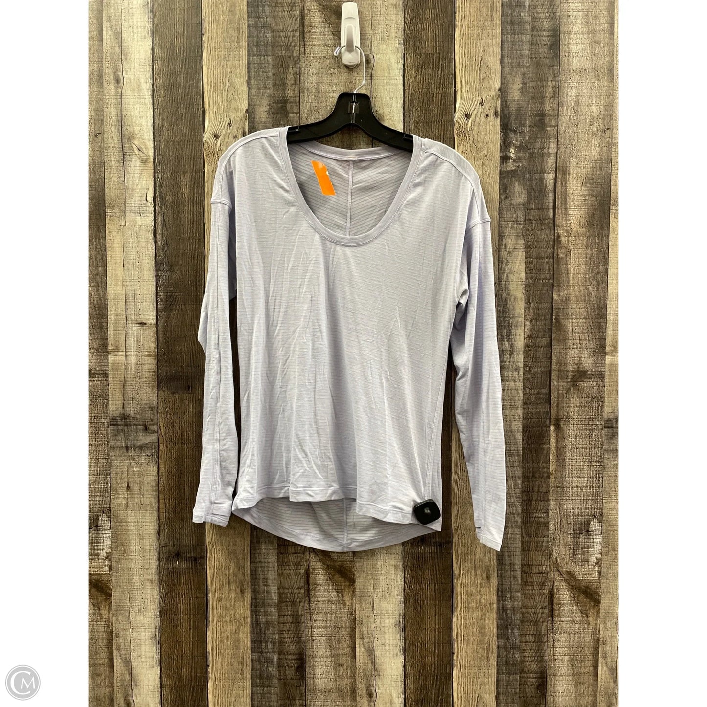 Athletic Top Long Sleeve Crewneck By Lululemon In Blue, Size: S