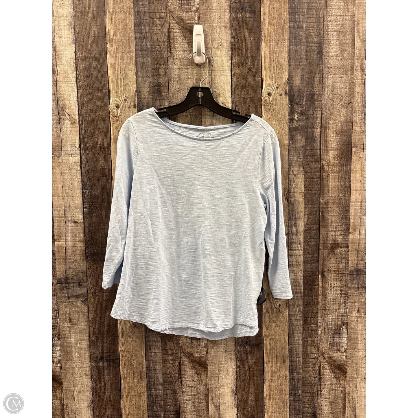 Top Long Sleeve By Chicos In Blue, Size: M