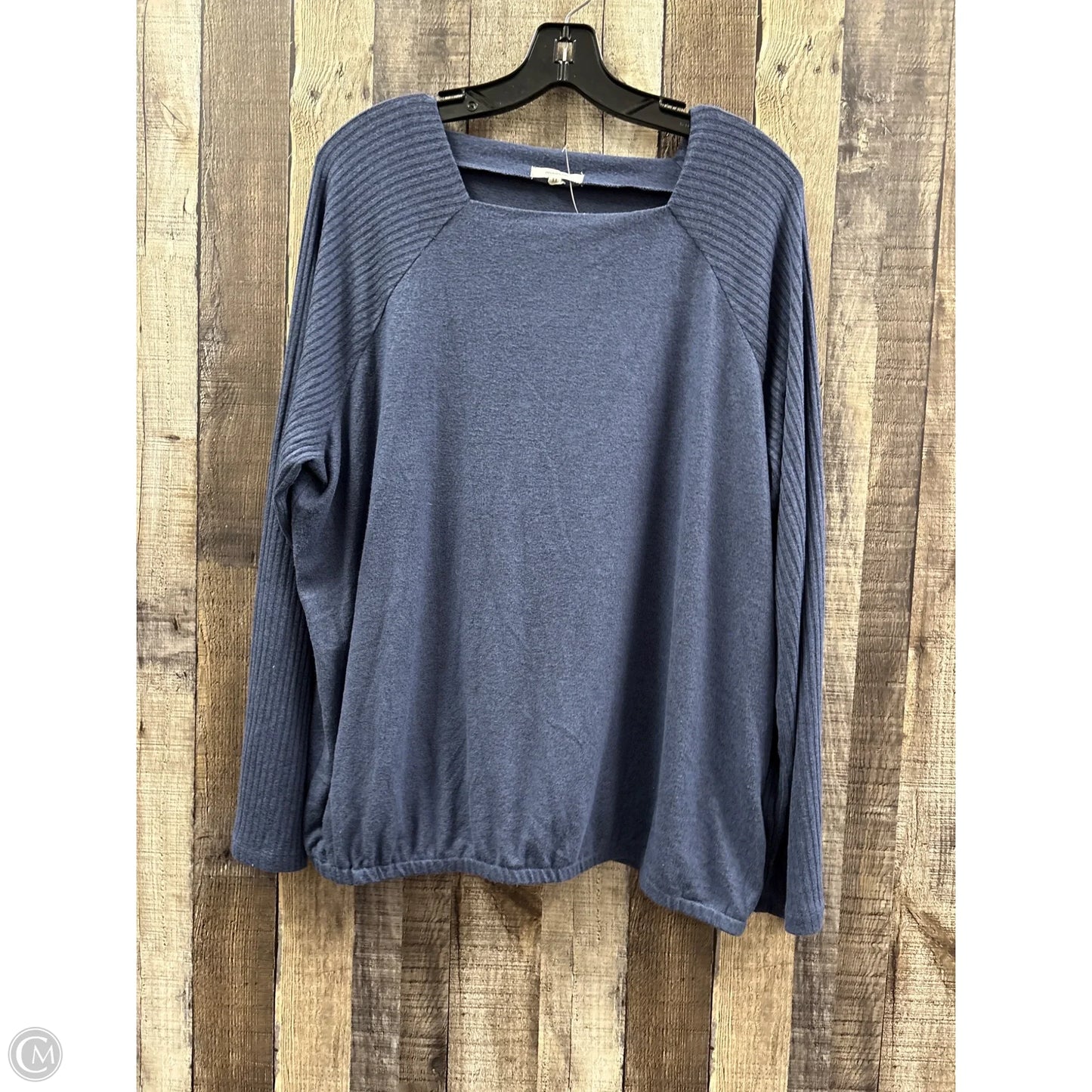 Top Long Sleeve By Maurices In Blue, Size: Xxl