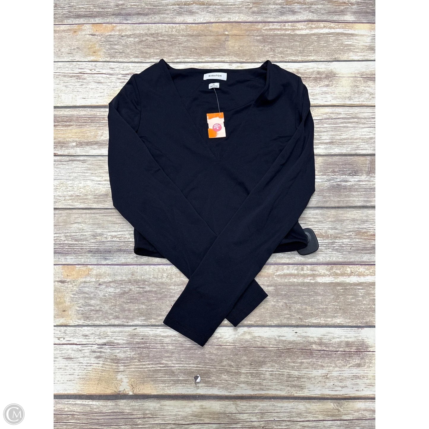 Top Long Sleeve By Babaton In Black, Size: M