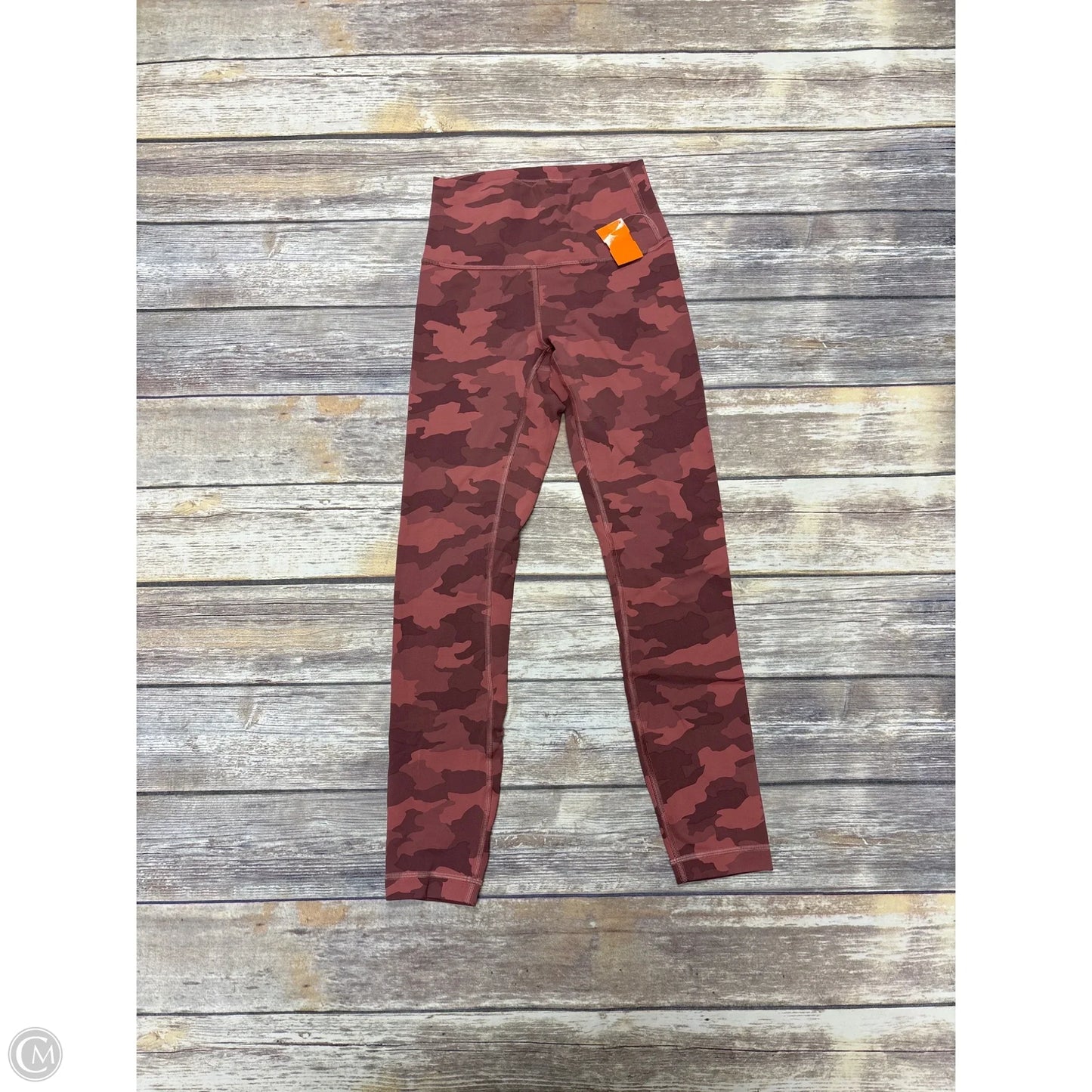 Athletic Leggings By Lululemon In Camouflage Print, Size: S