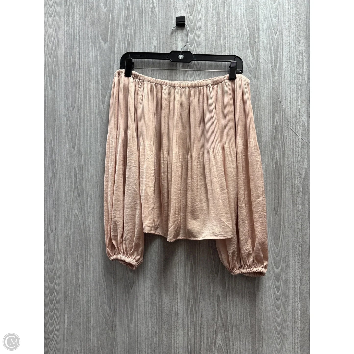 Top Long Sleeve By Express In Pink, Size: Xs