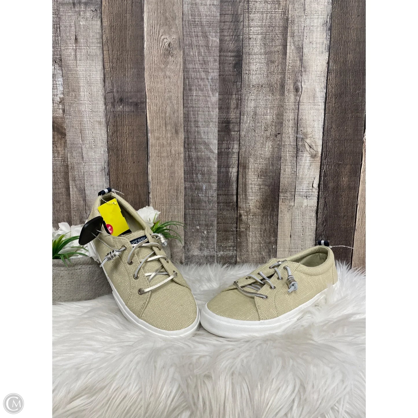 Shoes Flats By Sperry In Gold, Size: 10