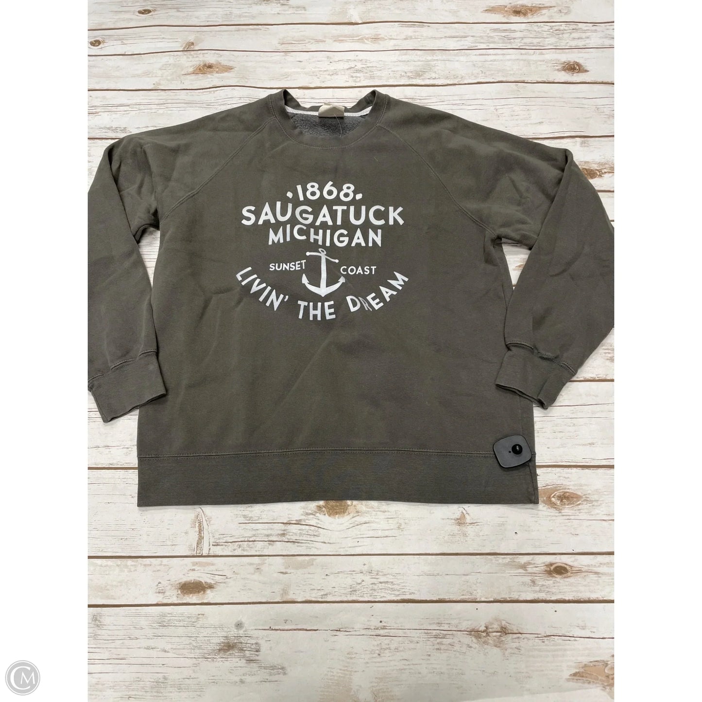 Sweatshirt Crewneck By Cmb In Green, Size: M