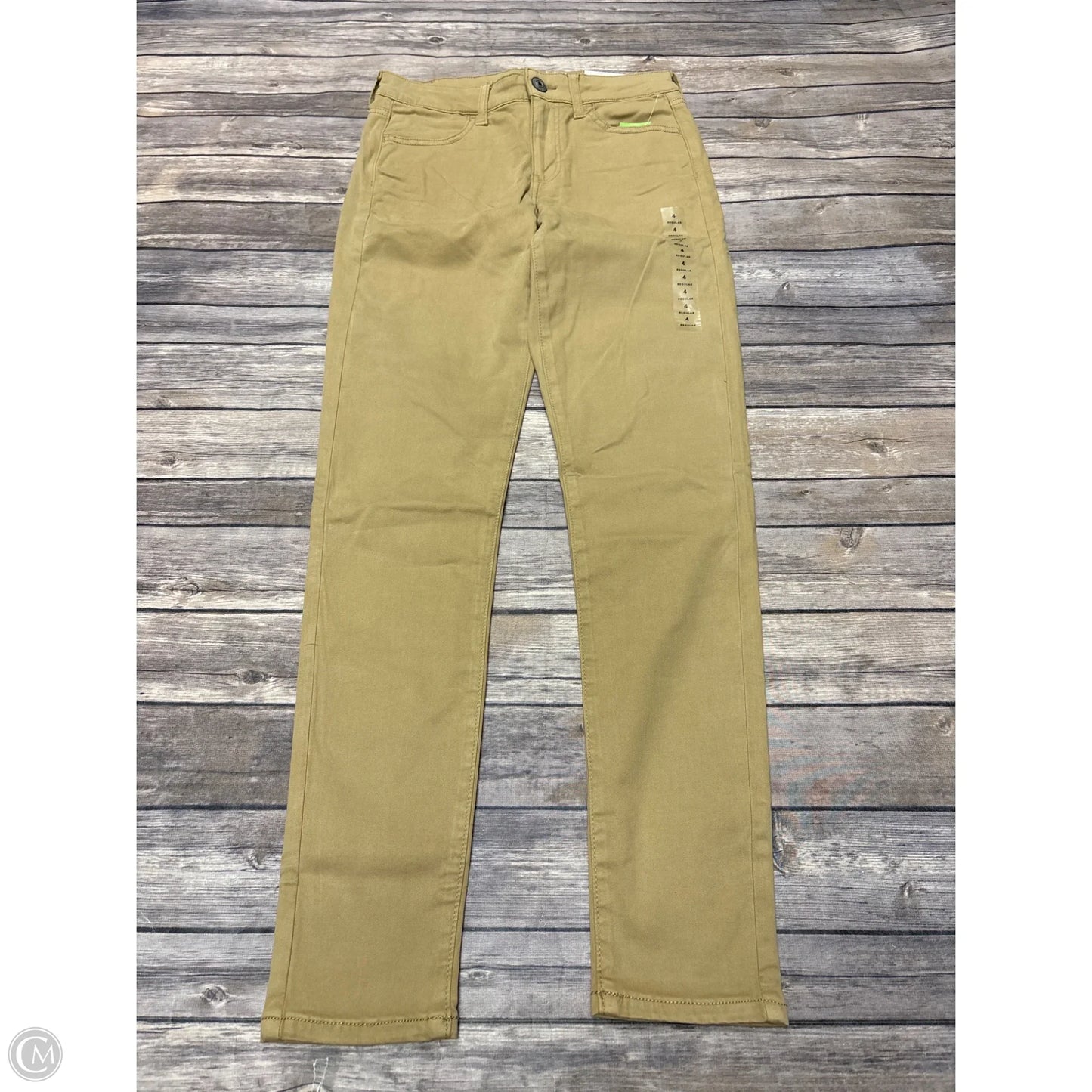 Jeans Skinny By American Eagle In Tan, Size: 4
