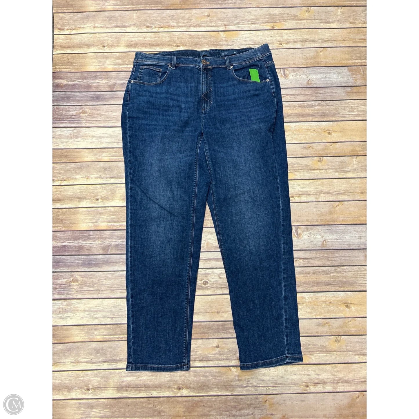 Jeans Straight By J. Jill In Blue Denim, Size: 18