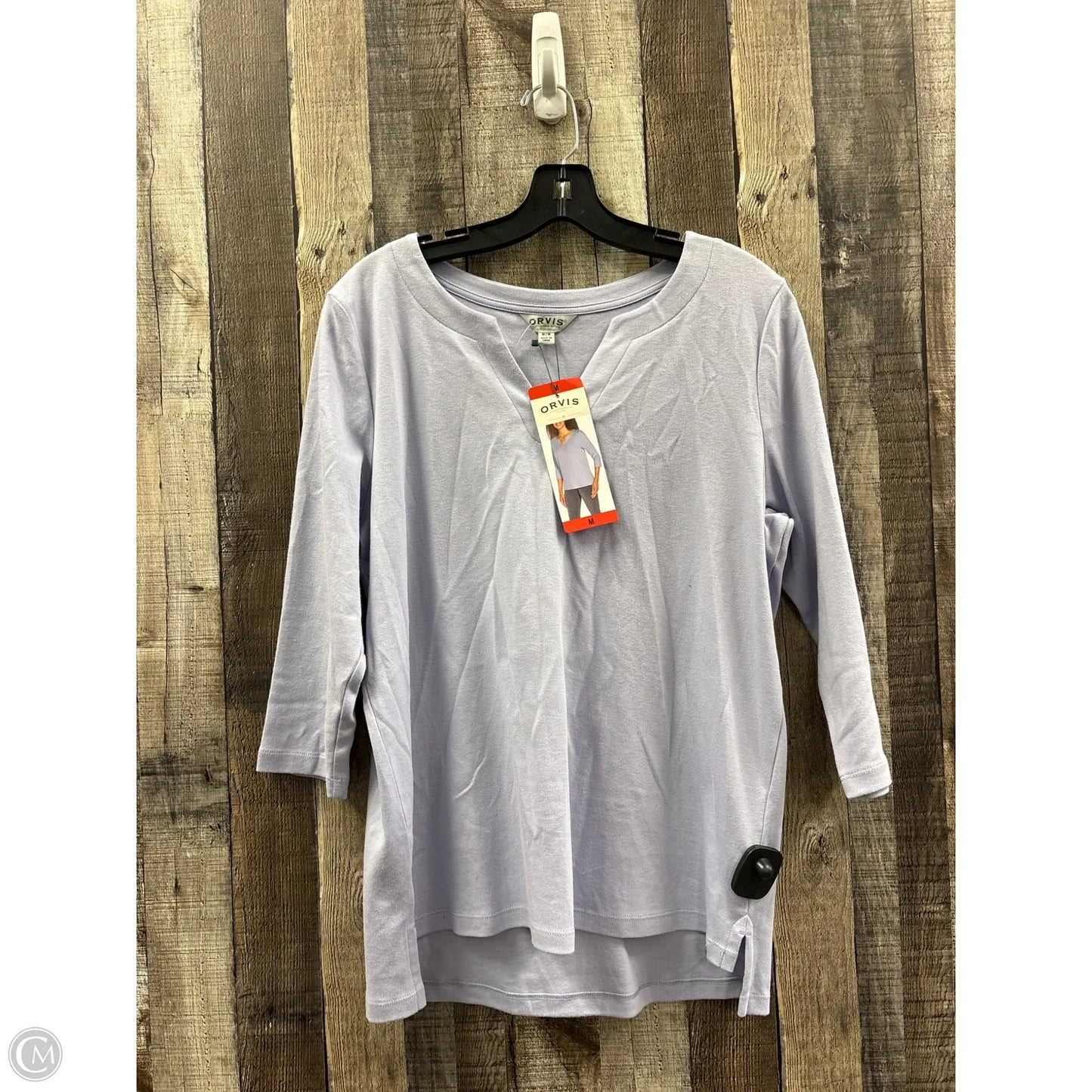 Top Long Sleeve By Orvis In Purple, Size: M
