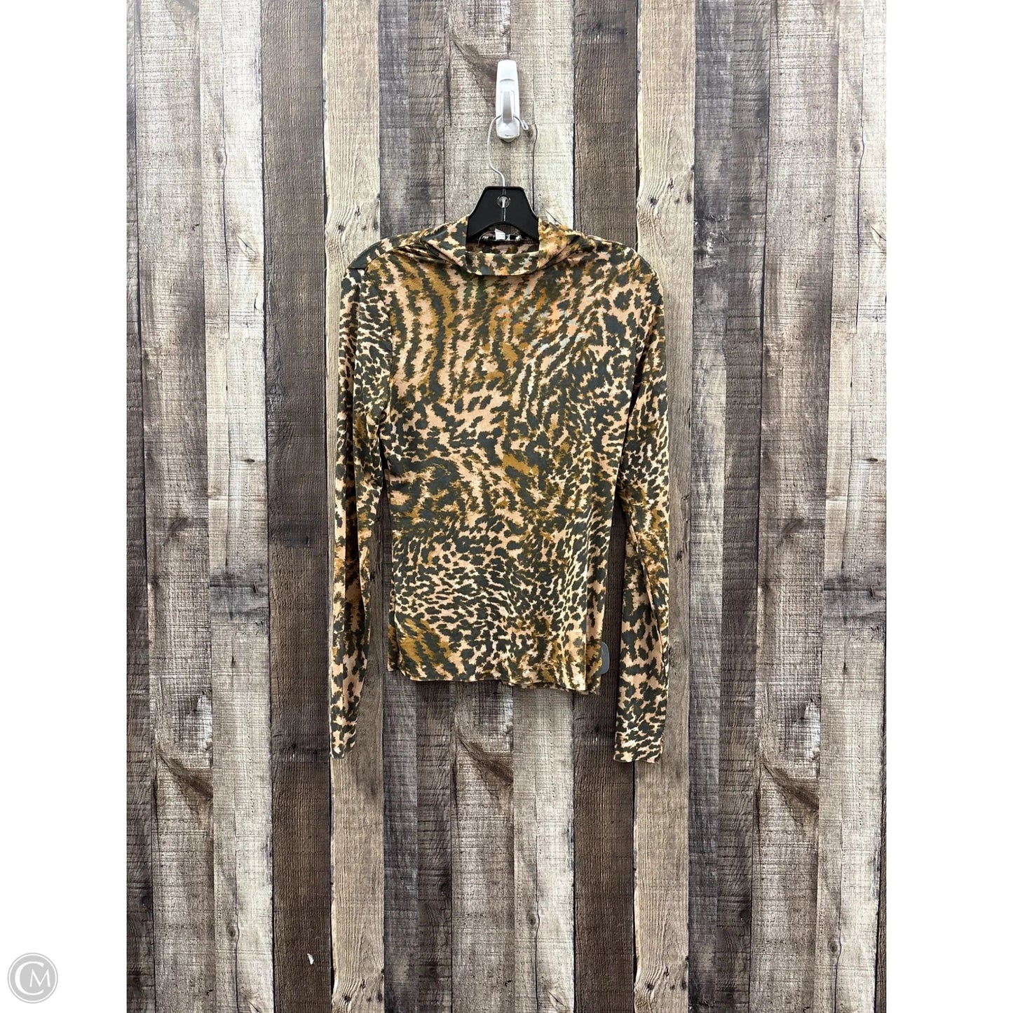Top Long Sleeve By Afrm In Animal Print, Size: M