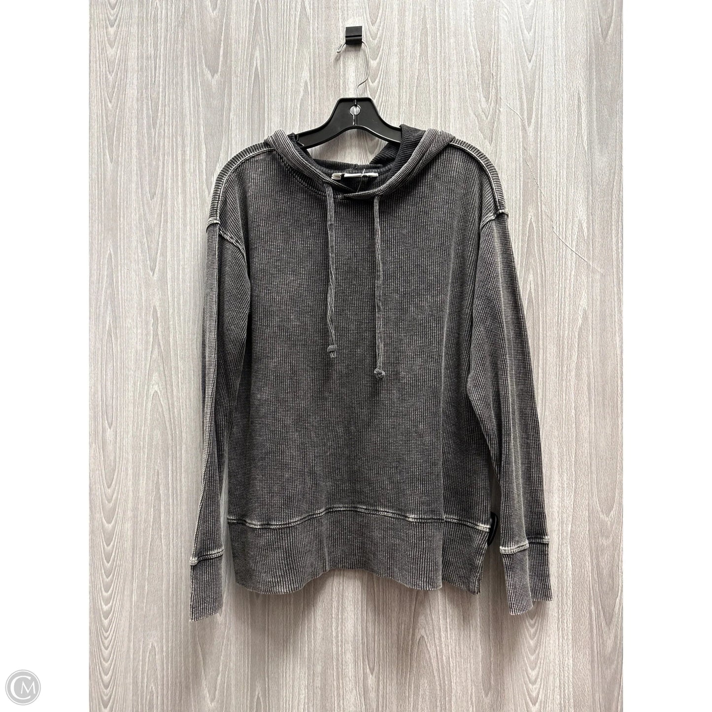 Top Long Sleeve By Natural Reflections In Grey, Size: M