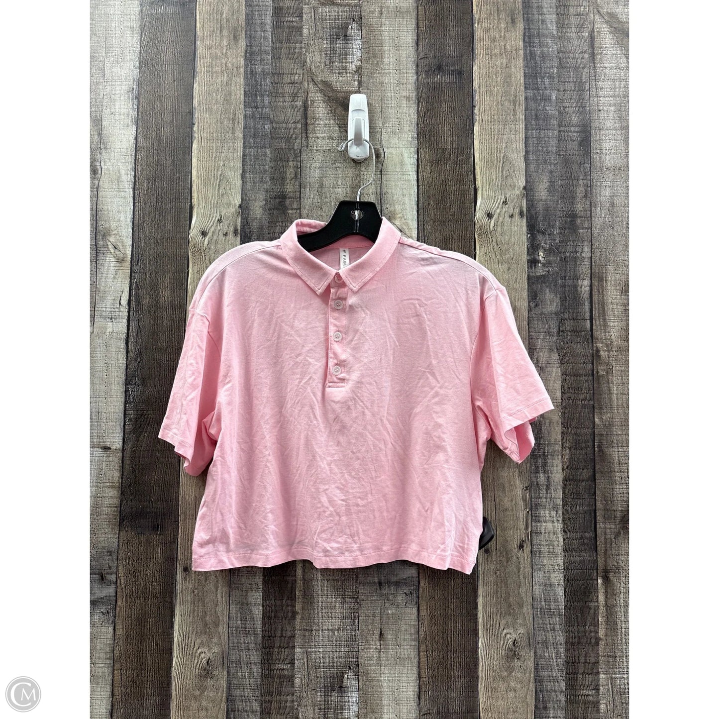 Top Short Sleeve By Fabletics In Pink, Size: S