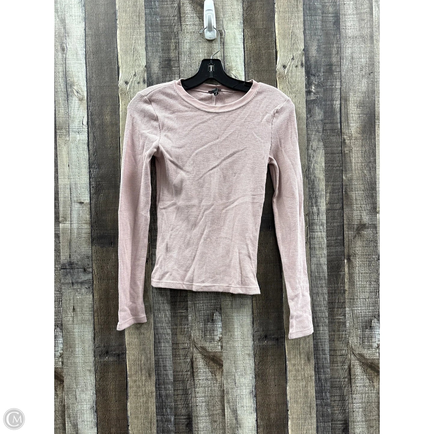 Top Long Sleeve By Express In Pink, Size: Xs