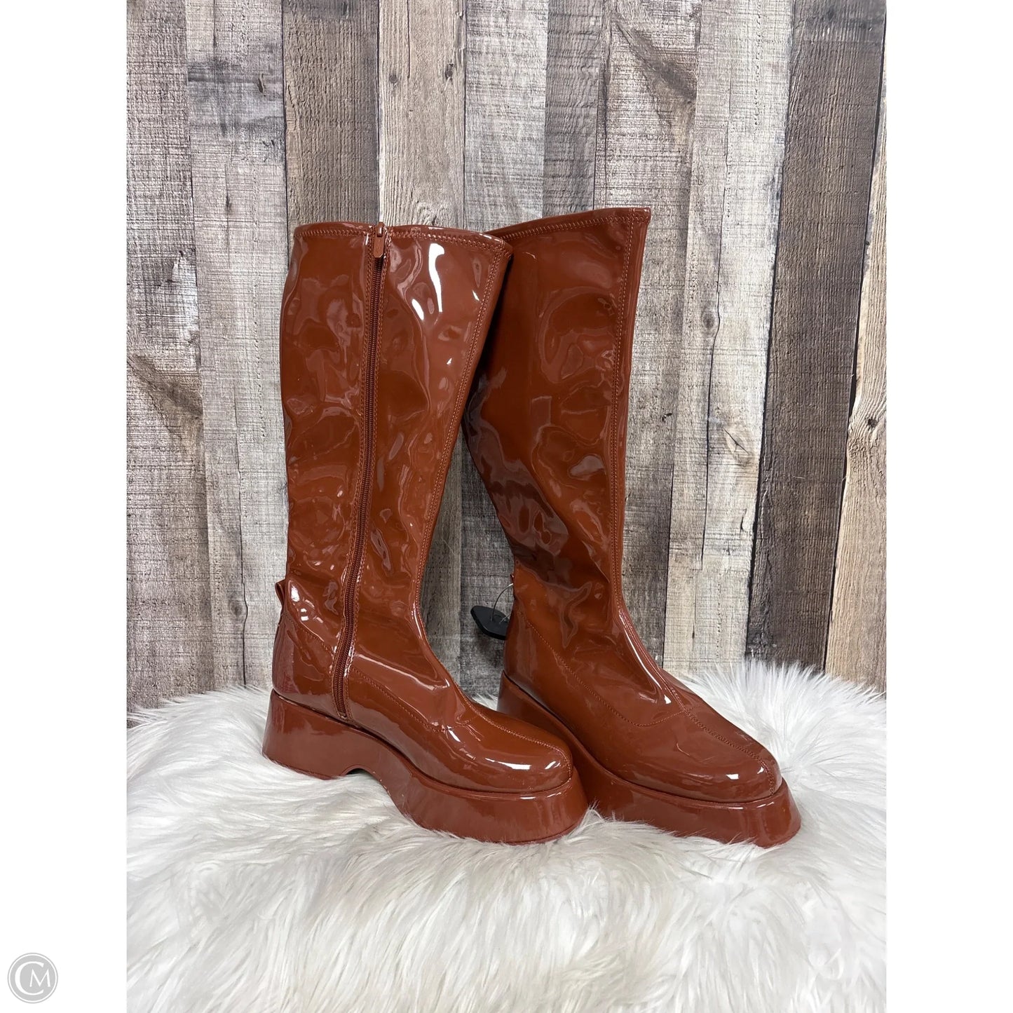 Boots Knee Heels By Sam Edelman In Brown, Size: 9.5