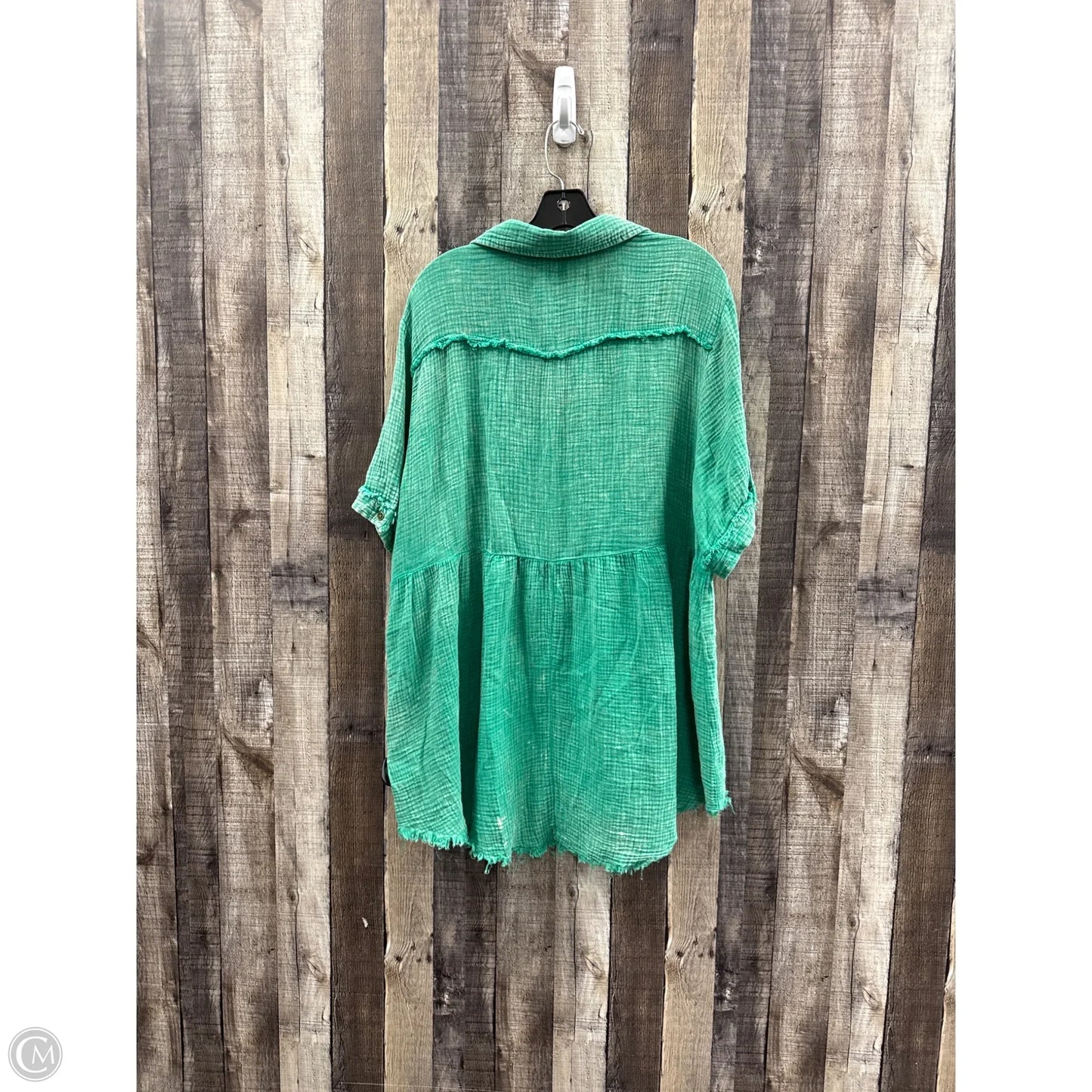 Top Short Sleeve By Umgee In Green, Size: 2x