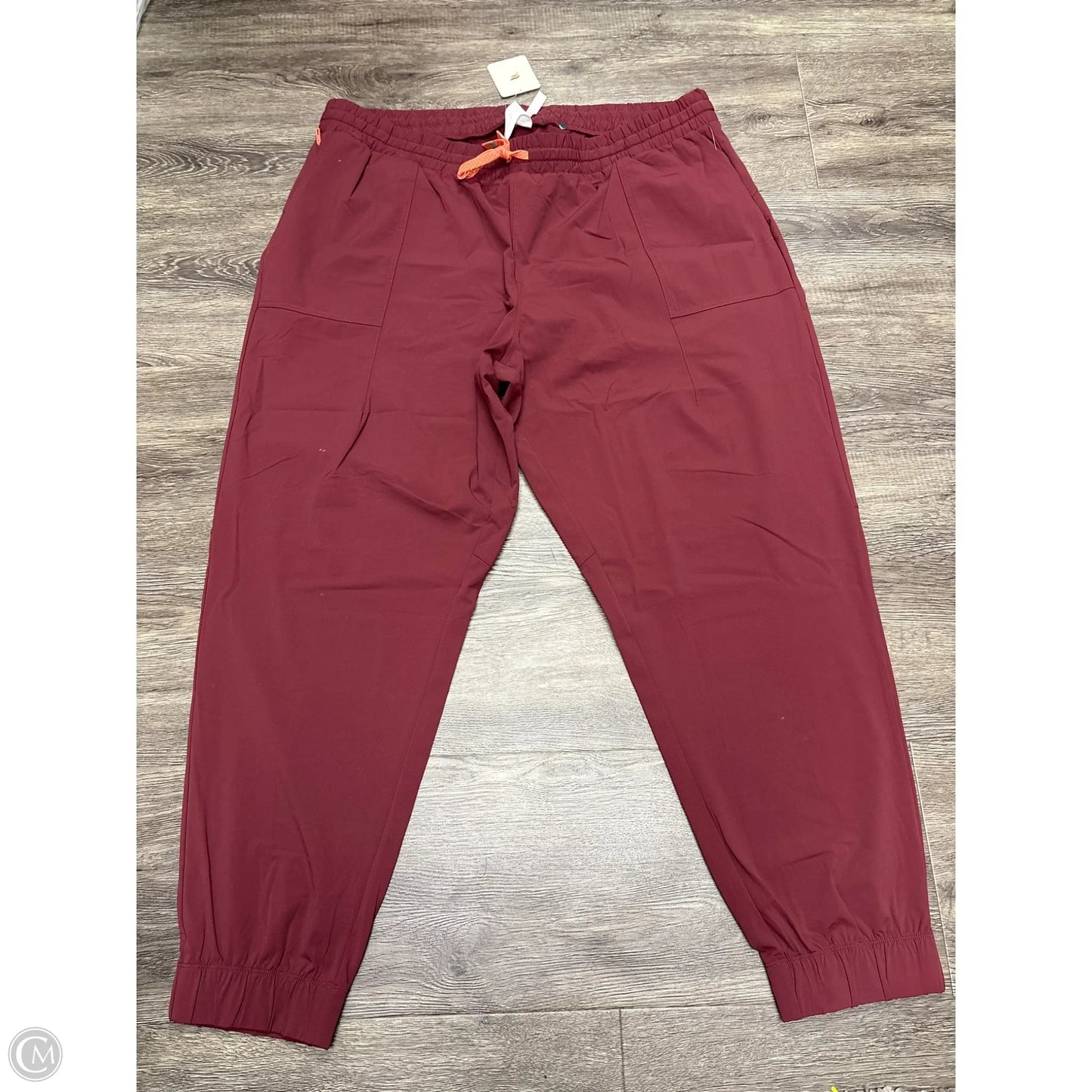 Pants Joggers By Fabletics In Maroon, Size: 2x