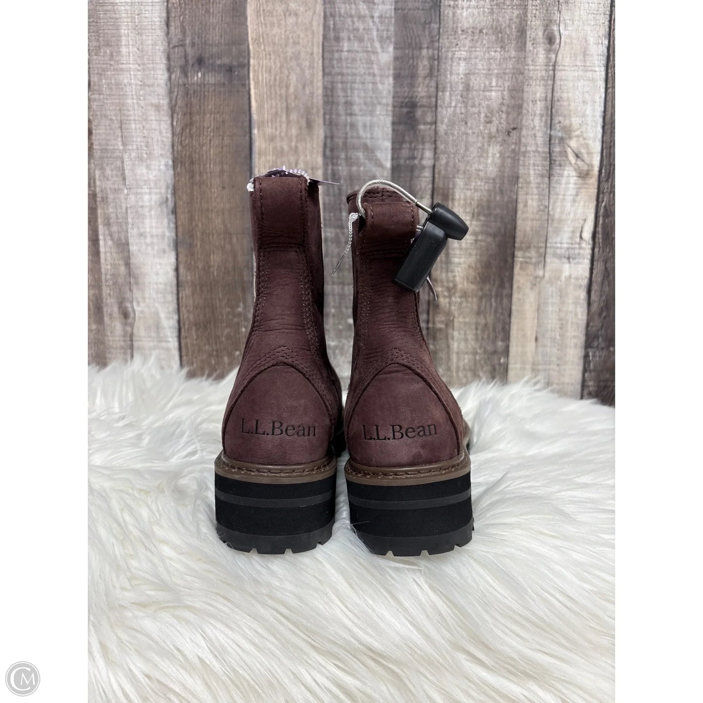 Boots Ankle Heels By L.l. Bean In Maroon, Size: 6.5