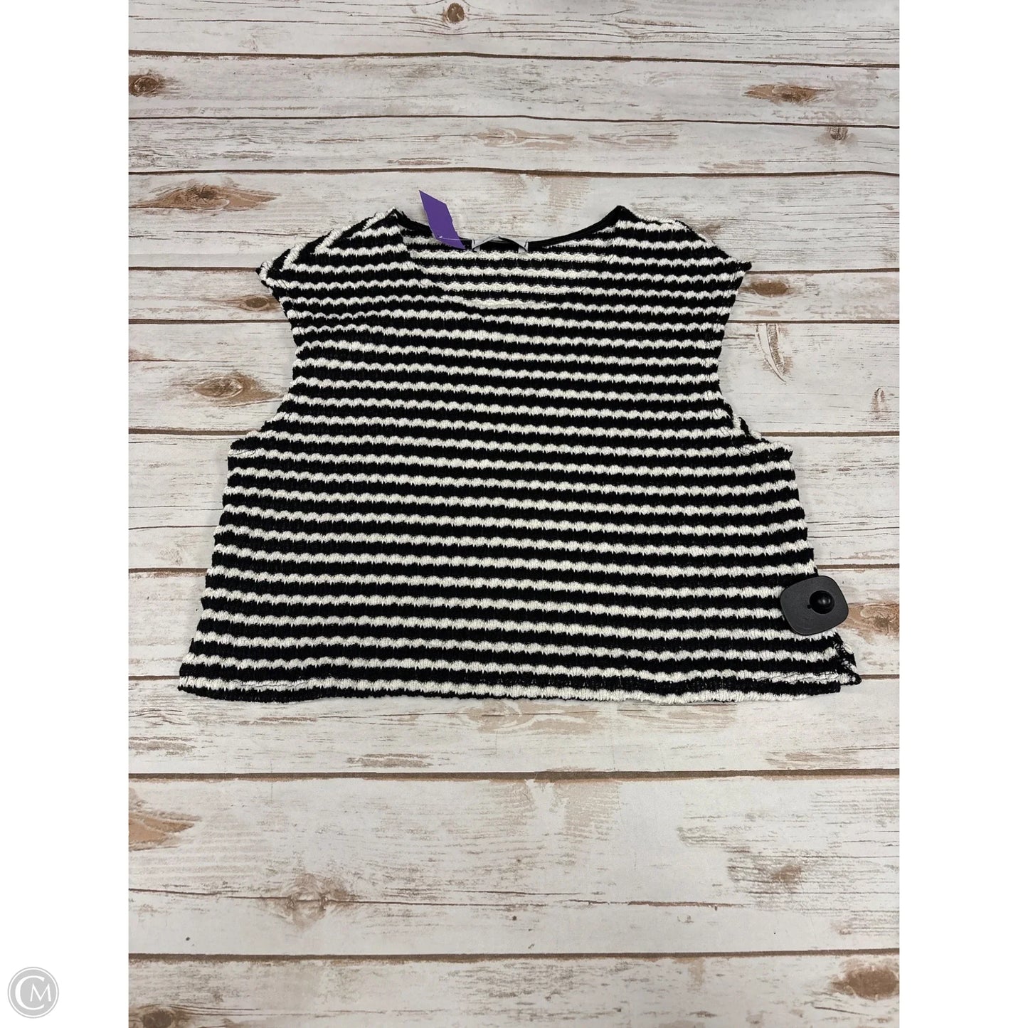 Skirt Set 2pc By Gilli In Black & White, Size: L