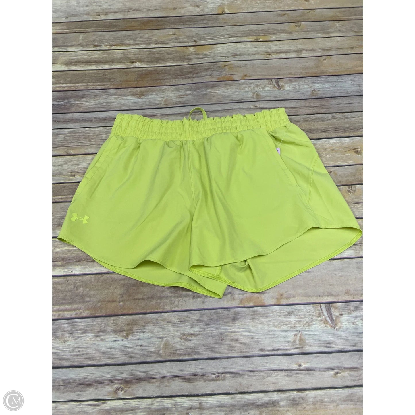 Athletic Shorts By Under Armour In Green, Size: L
