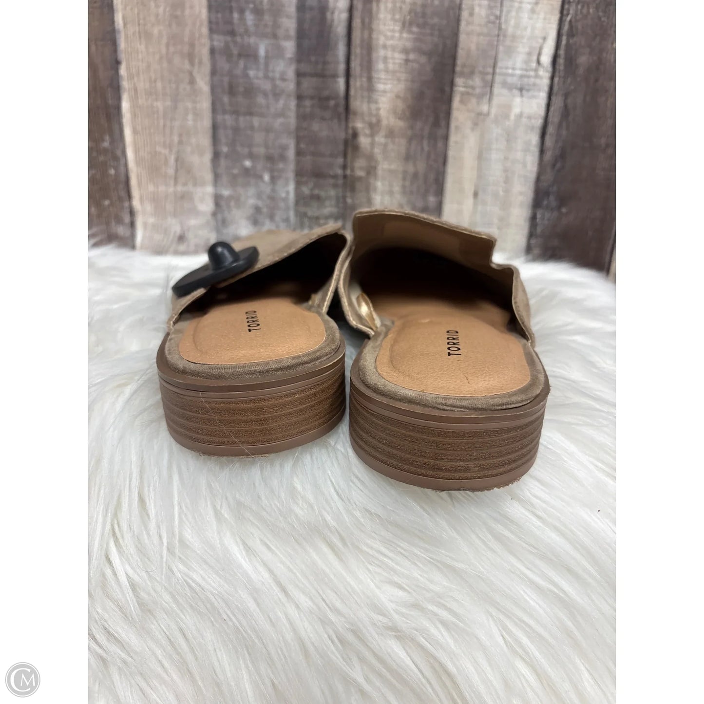 Sandals Flats By Torrid In Tan, Size: 9