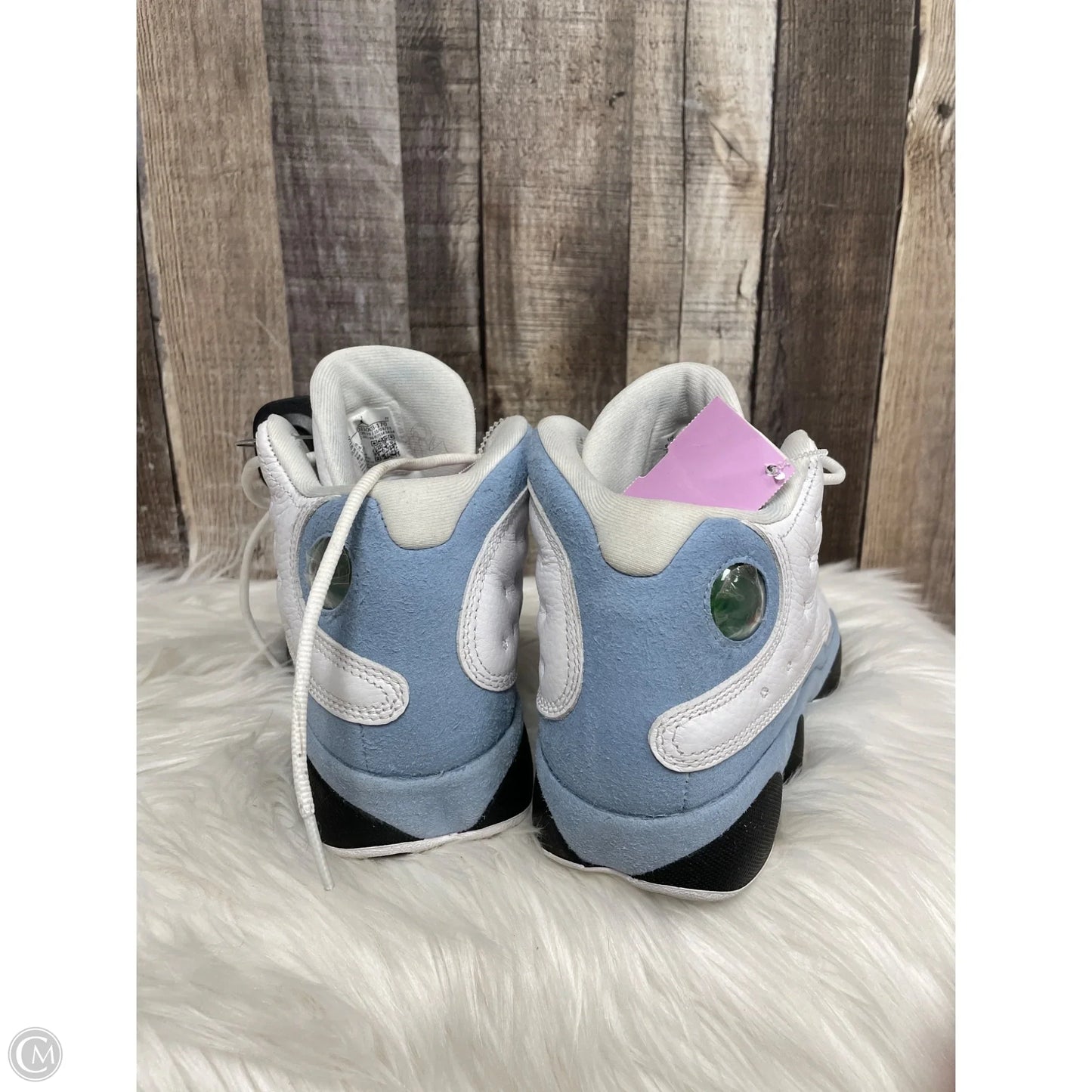 Shoes Luxury Designer By Jordan In Blue & White, Size: 8