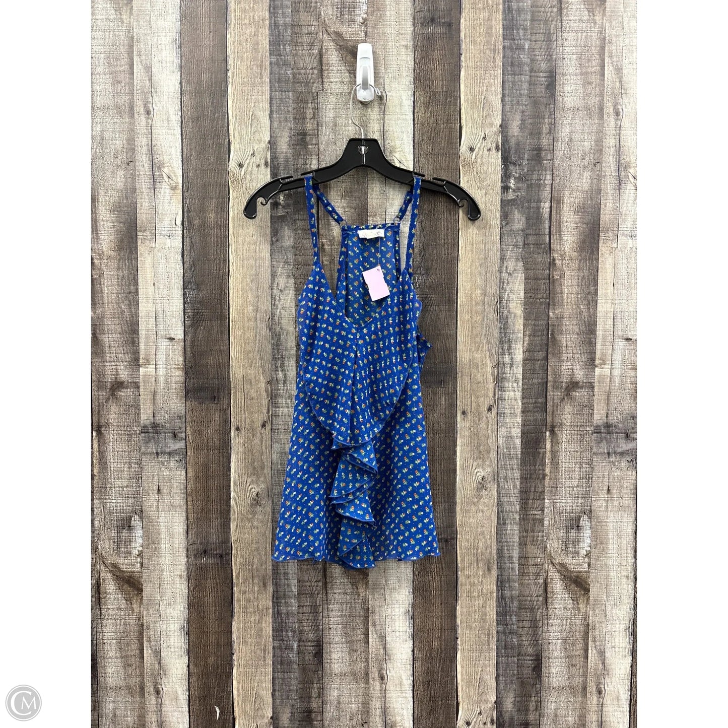 Top Sleeveless By Mine In Blue, Size: M