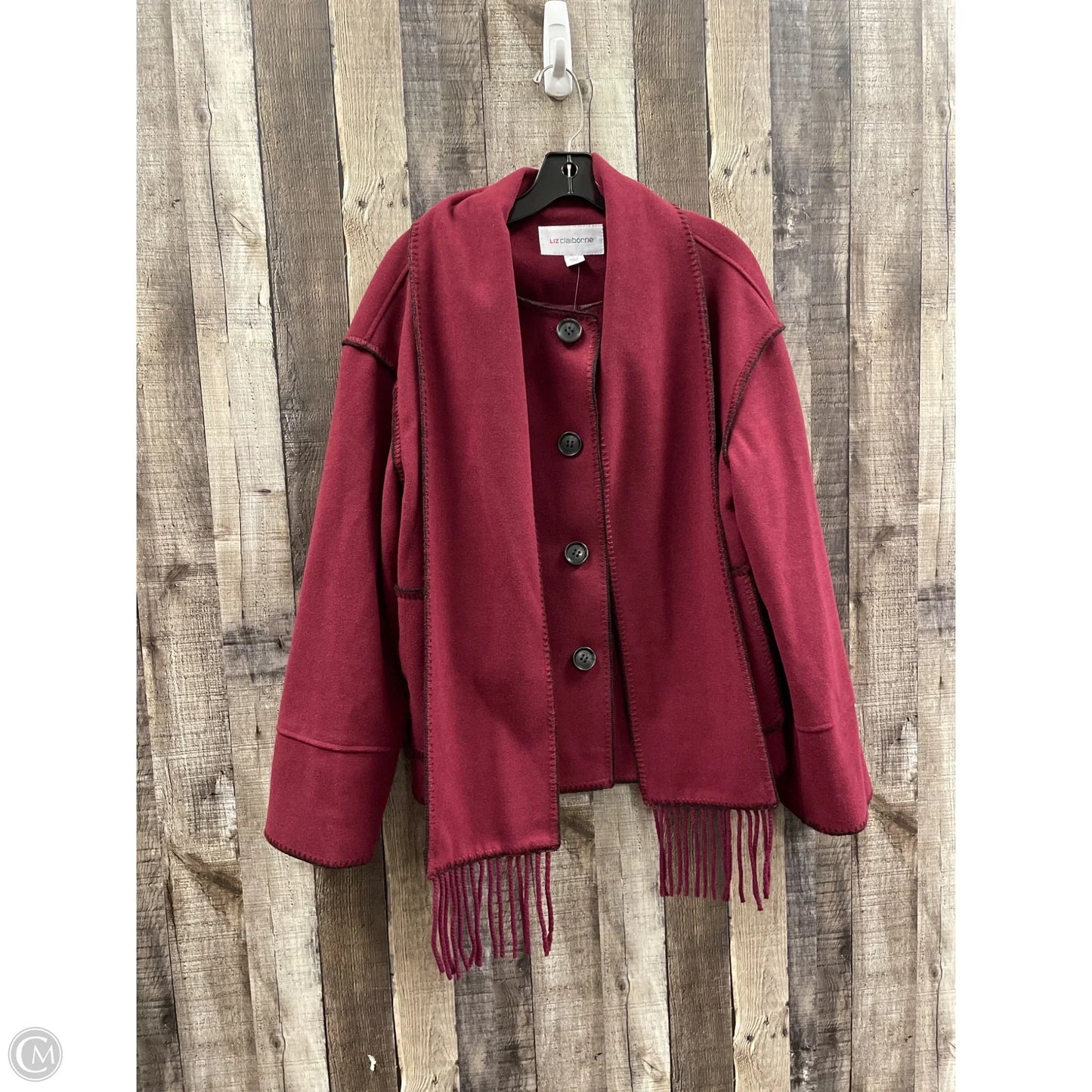 Jacket Other By Liz Claiborne In Red, Size: L