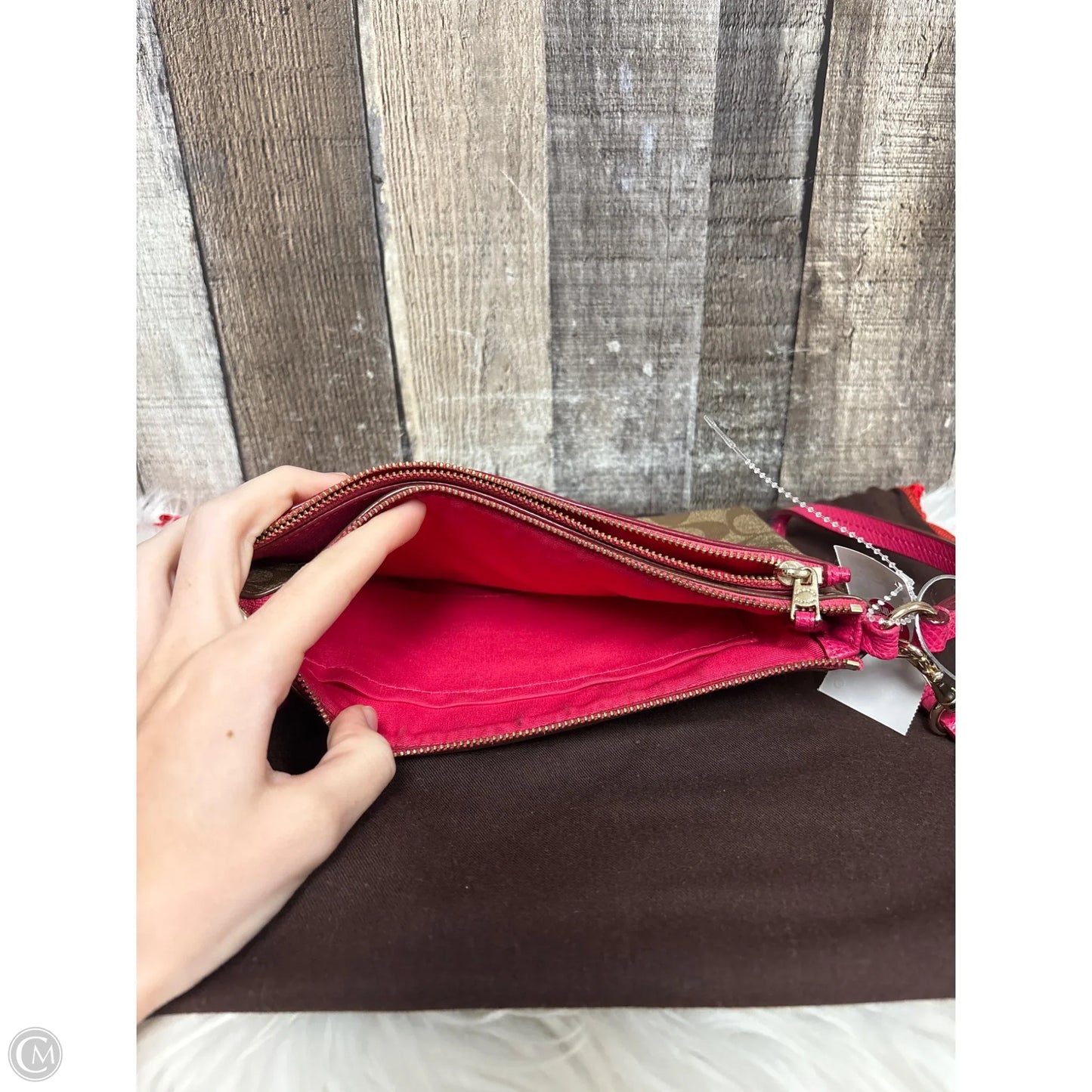 Wristlet Designer By Coach, Size: Medium