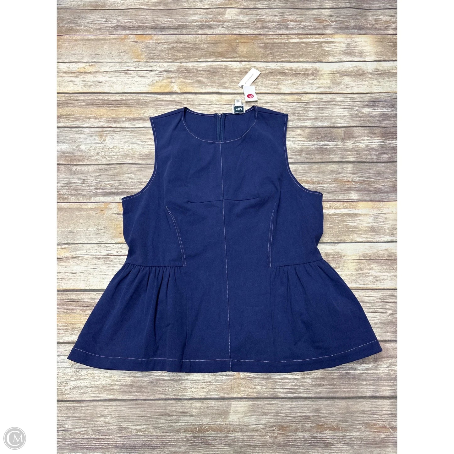 Top Sleeveless By Maeve In Navy, Size: Xl