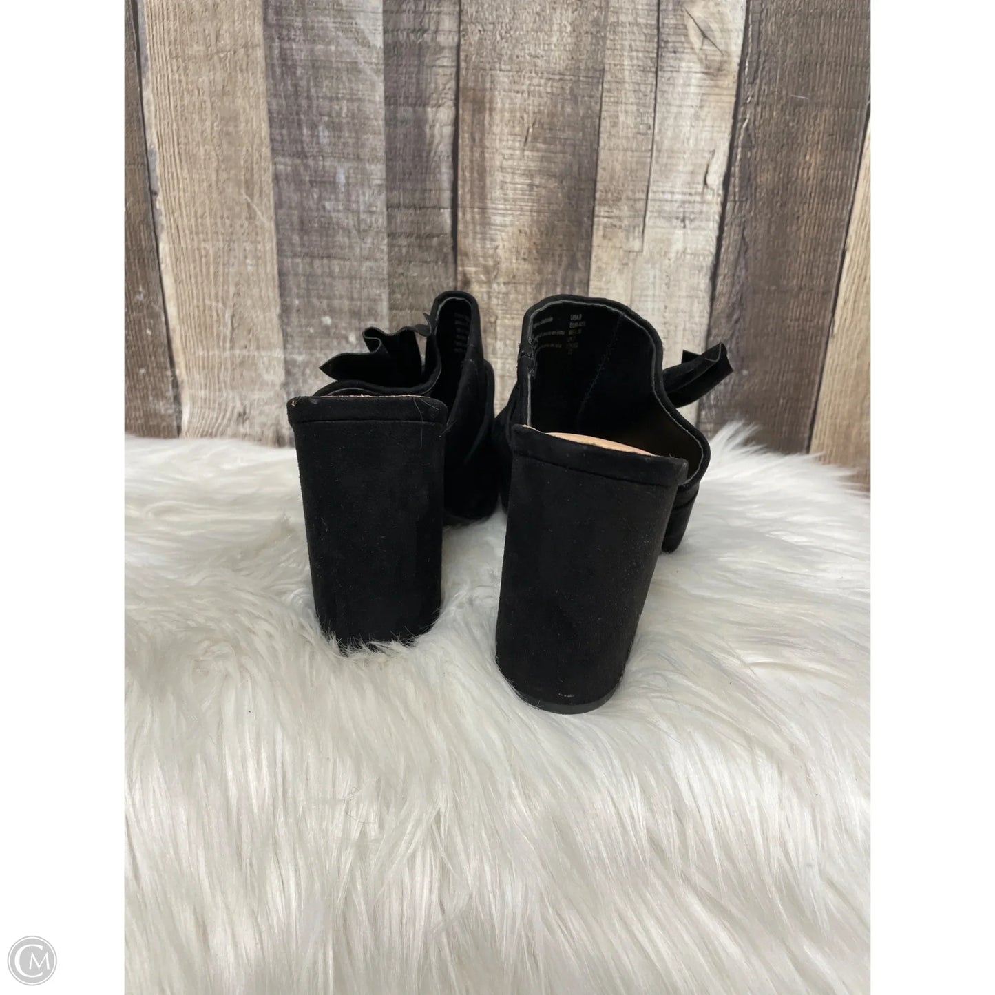 Sandals Heels Block By Christian Siriano In Black, Size: 9