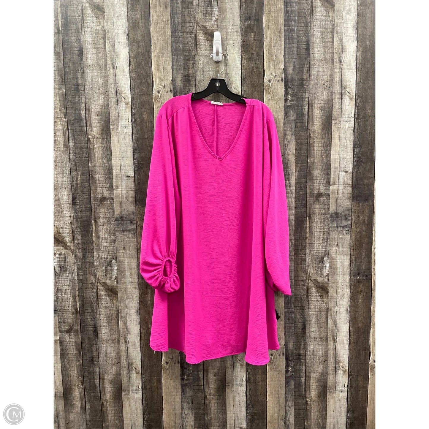 Dress Casual Short By Chicsoul In Pink, Size: 3x