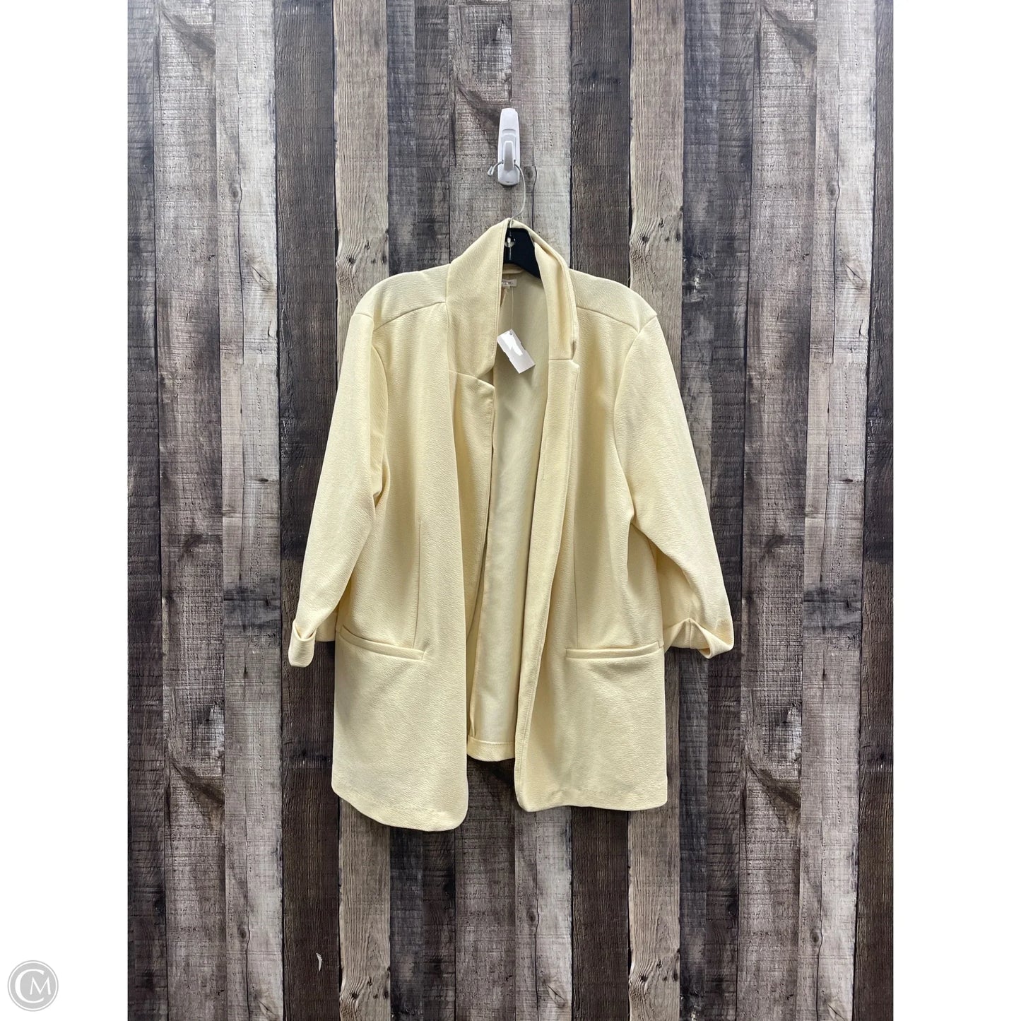 Blazer By Maurices In Yellow, Size: 2x