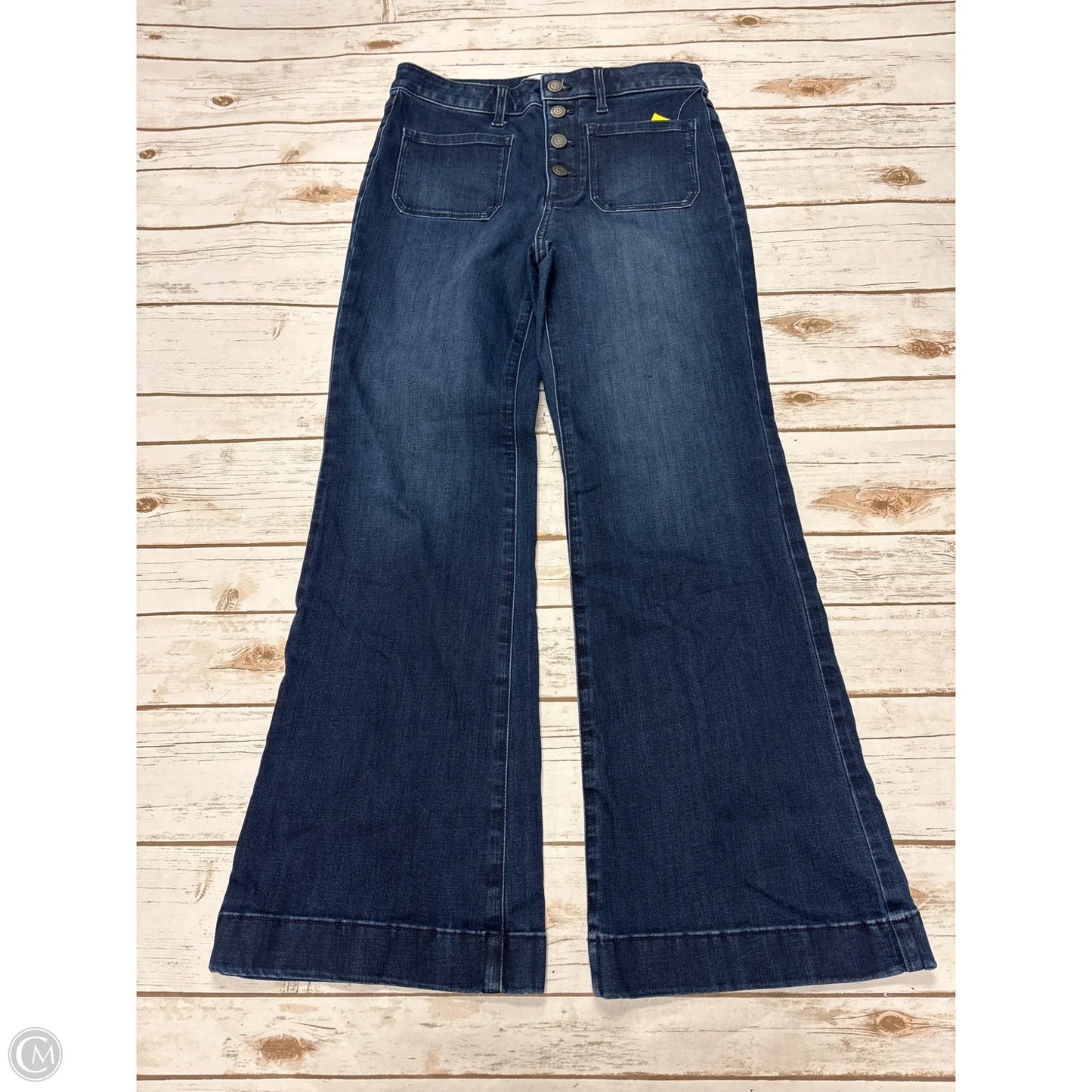 Jeans Flared By Lc Lauren Conrad In Blue Denim, Size: 8